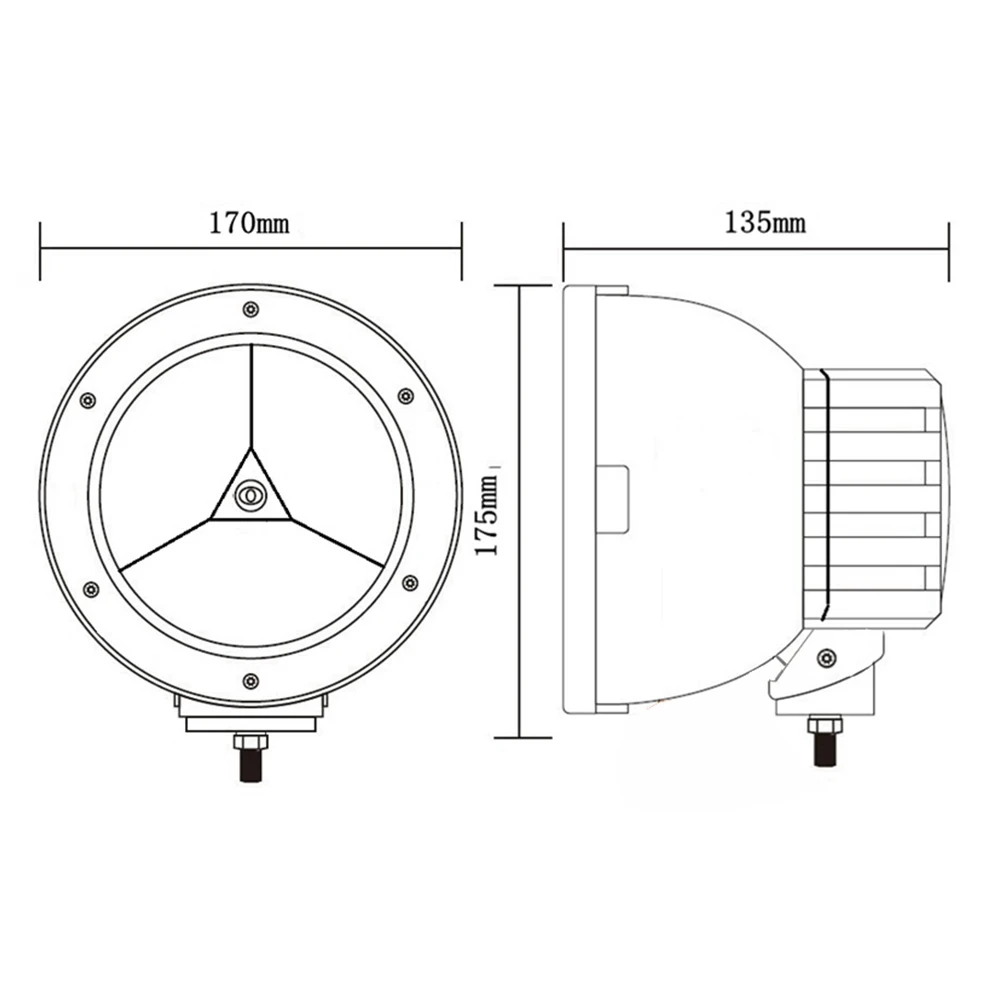 45W IP67 Super bright Round high output Spot pencil beam 45w LED driving lights car led work light auto 45w led work light