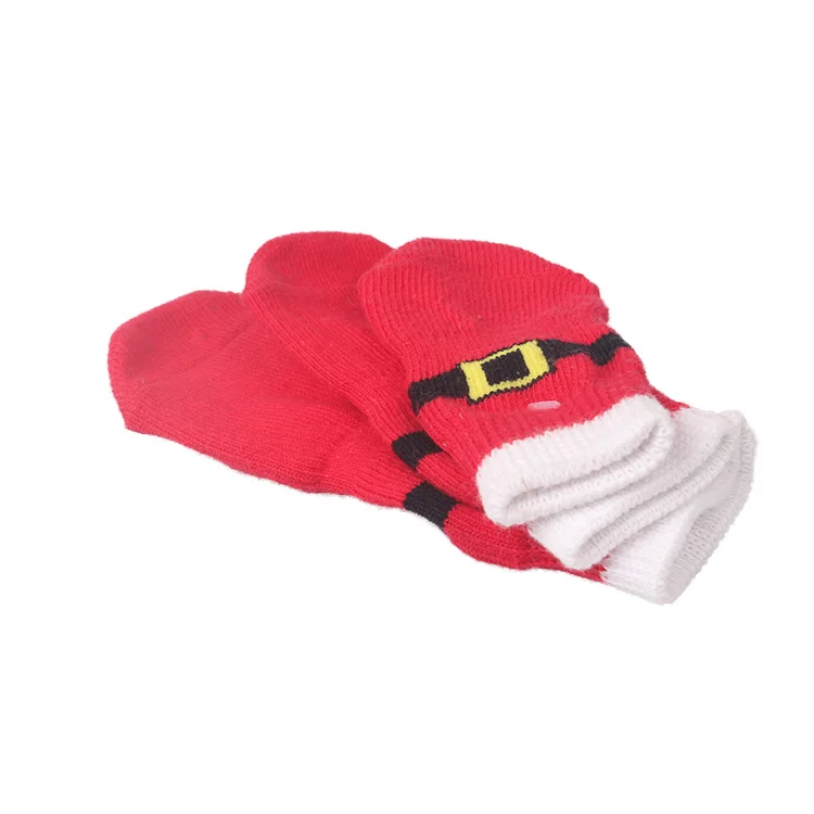 Non-slip Dog Socks with Dog Pattern Colorful