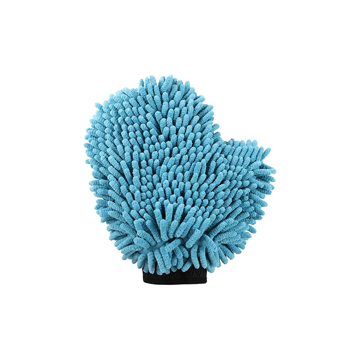 One Side Chenille One Side Chamois Car Cleaning Mitt Golve for Sale