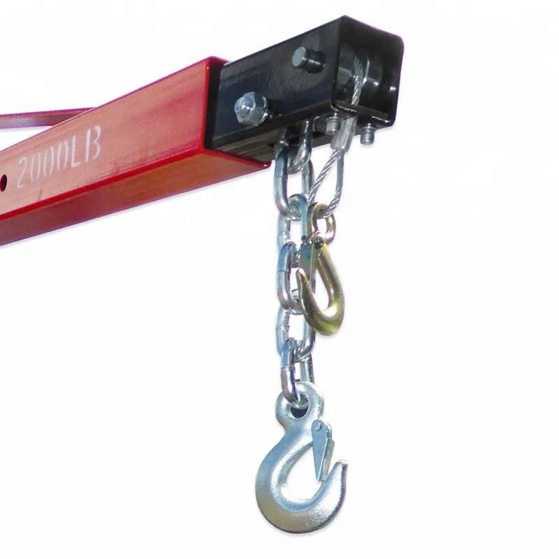 1ton Mini Pickup Truck Mounted Hydraulic Lift Crane with Hand winch