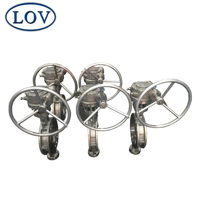 High Performance 10 Inch Handwheel Manual Operated CF8M Stainless Steel Wafer Butterfly Valve Price