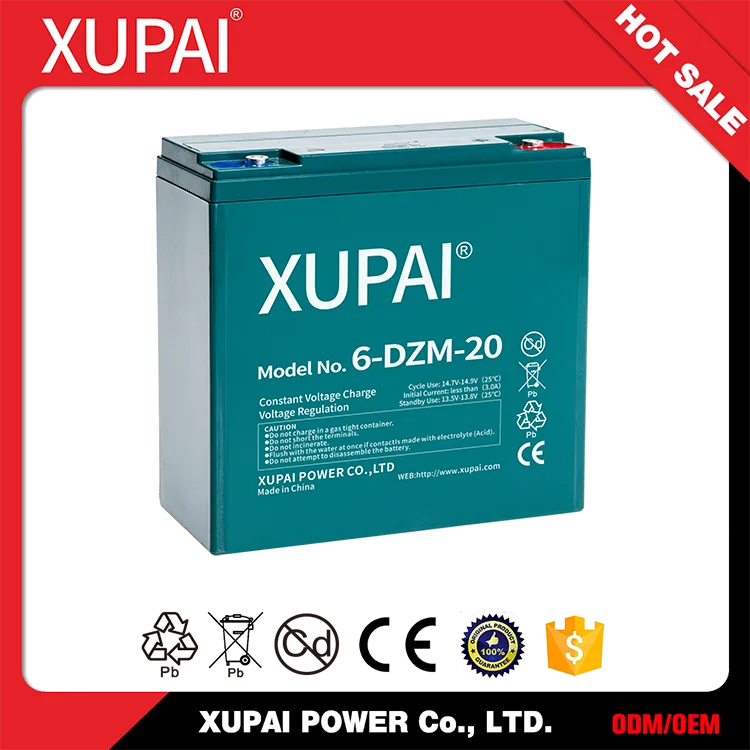 Authentic 12V 20Ah XUPAI Ni-MH Rechargeable Battery lead acid battery
