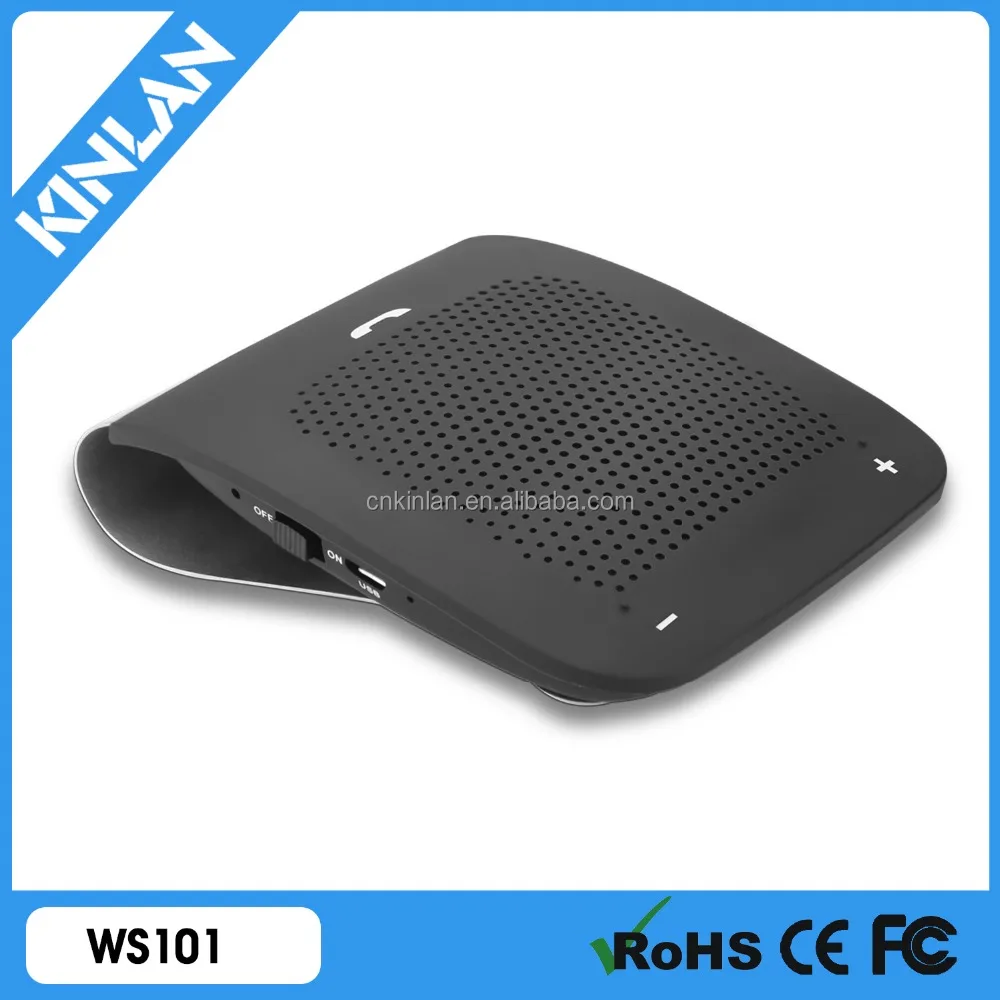 Kinlan WS101 Top Selling In-car Hands Free Calls Bluetooth Speaker Universal Car Visor Clip Wireless parlantes Bluetooth Speaker