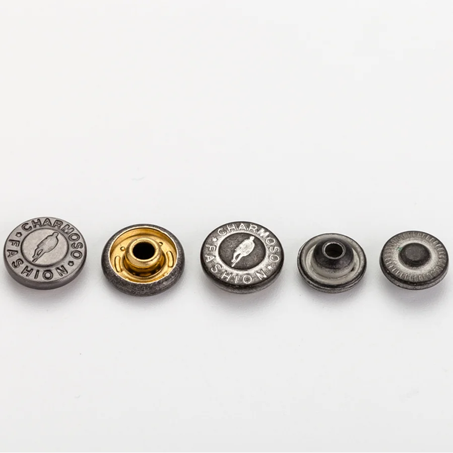OEM&ODM decorative hardware accessories custom logo design nut aluminum boat rivets for Jeans