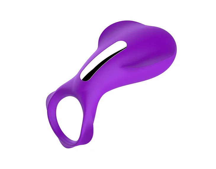 Silicone  Male Sex Toy for Man and Couple Play Vibrating Cock Ring with Rabbit Design Rechargeable Penis Ring Vibrator