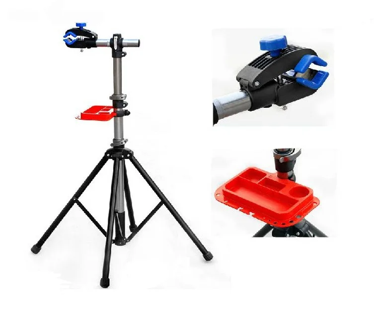 Aluminum Pro Mechanic Bike Repair Stand Foldable Bicycle Work Rack Adjustable Kit Bike Repair Tools