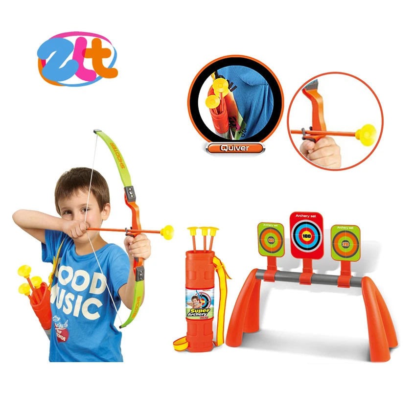 Outdoor gargen sport game archery bow and arrow set toy for kids