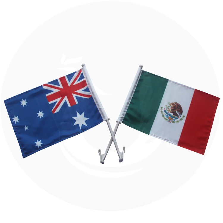 
Custom 12x18 Inch Polyester Australian Car Window Flag 