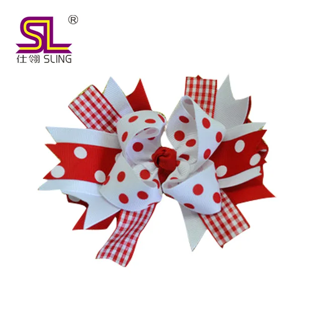 
Christmas Ribbon Hairbows Ribbon Hair Clip 