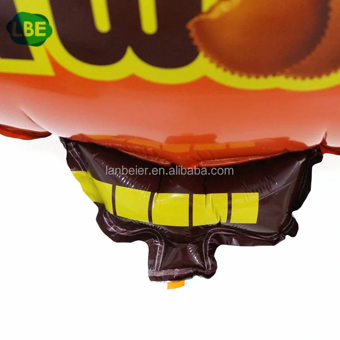 small size custom printing inflatable zeppelin helium balloon