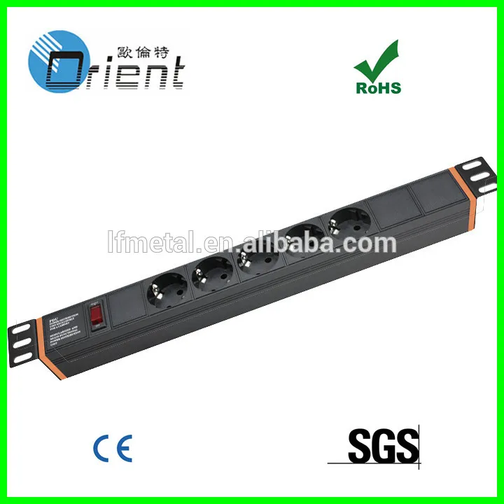 19 дюймов германии переключатель pdu с защитой от перегрузки