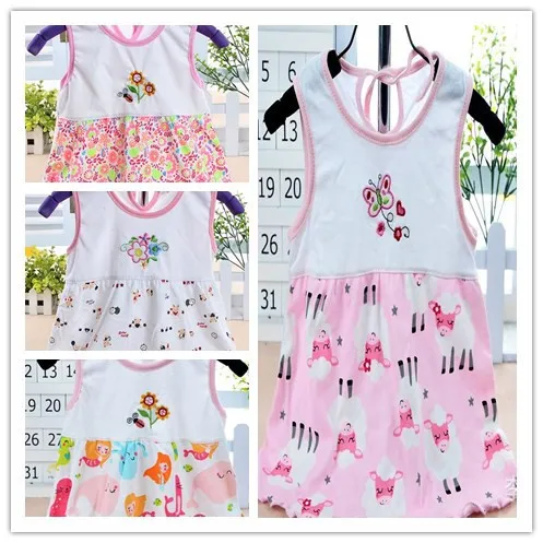 free shipping baby for girls cute girl baby t shirt dress tank top outerwear summer girls