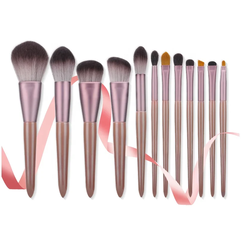 Пушистая красота нуждается 12 шт. Синтетическая Кисть для макияжа компл.