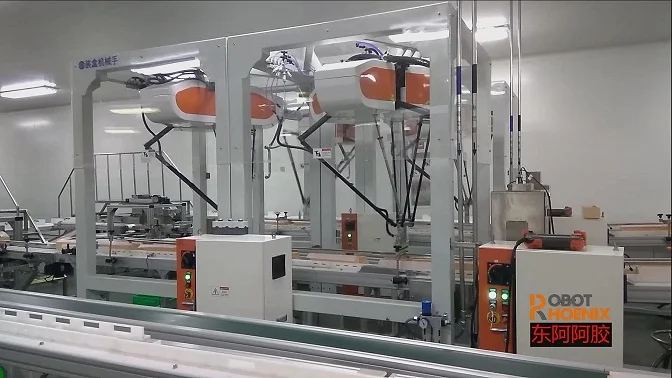 Robotphoenix 4 arm payload 3-6kgs delta robot for pick place consumer goods
