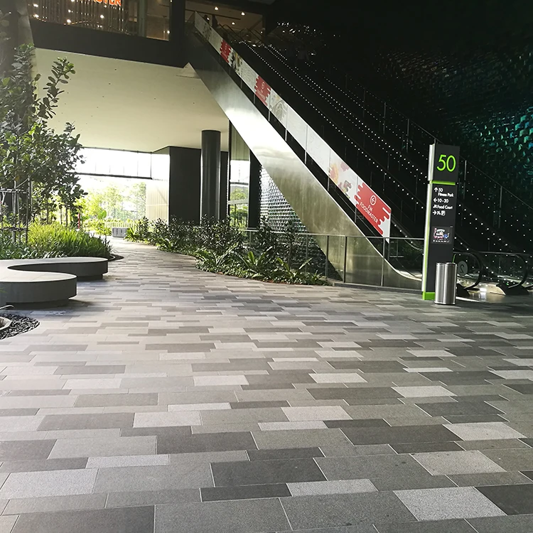 
Singapore Mapletree Business City Plaza Absolute Black Granite Project 