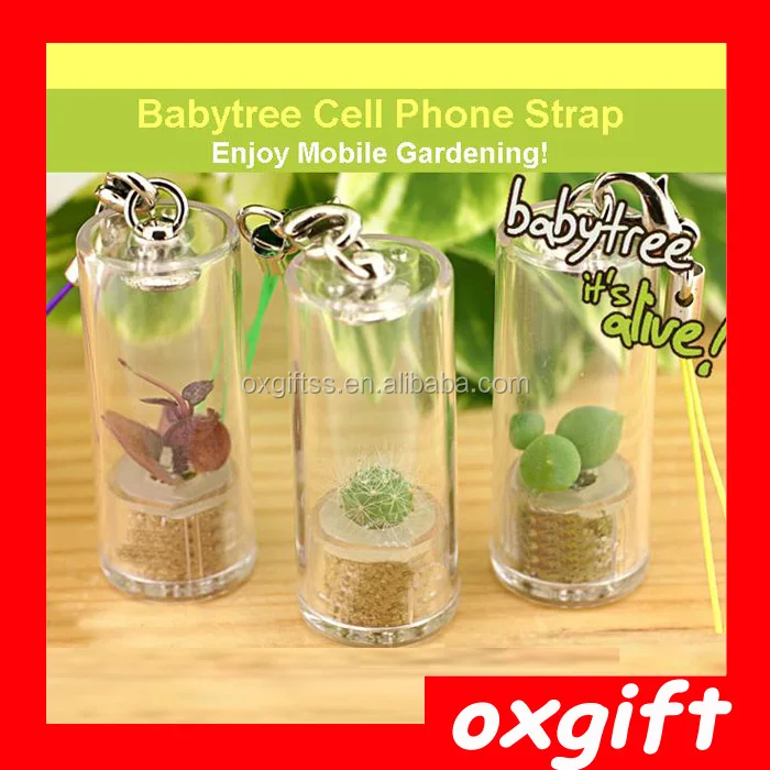 OXGIFT Wholesale custom cactus Plants cell mobile phone strap
