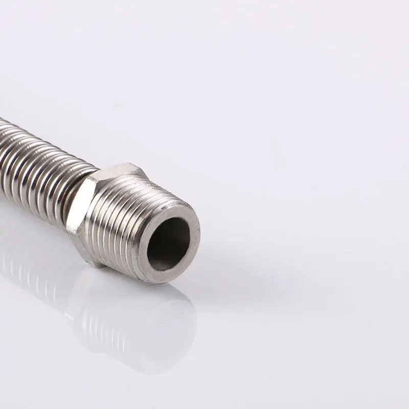 2019 hot sale Eco-friendly yellow PE coated flexible natural  gas hose for kitchen