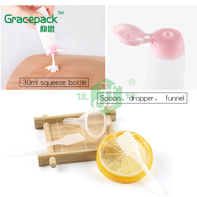 Hot sale eco-friendly make up cosmetic travel bottle kit 9pcs lotion spray bottle plastic travel set