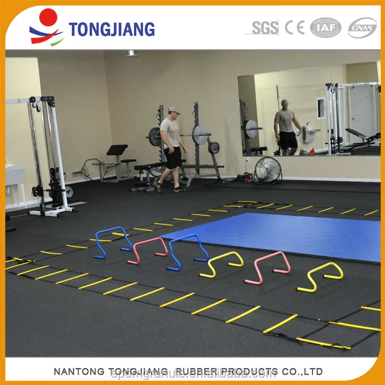 Wear Resistant Thick Sheet Rubber Gym Flooring Rolls