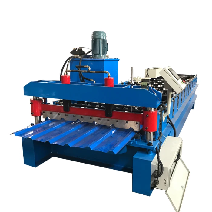 Aluminium metal roof sheet panel roll forming machine