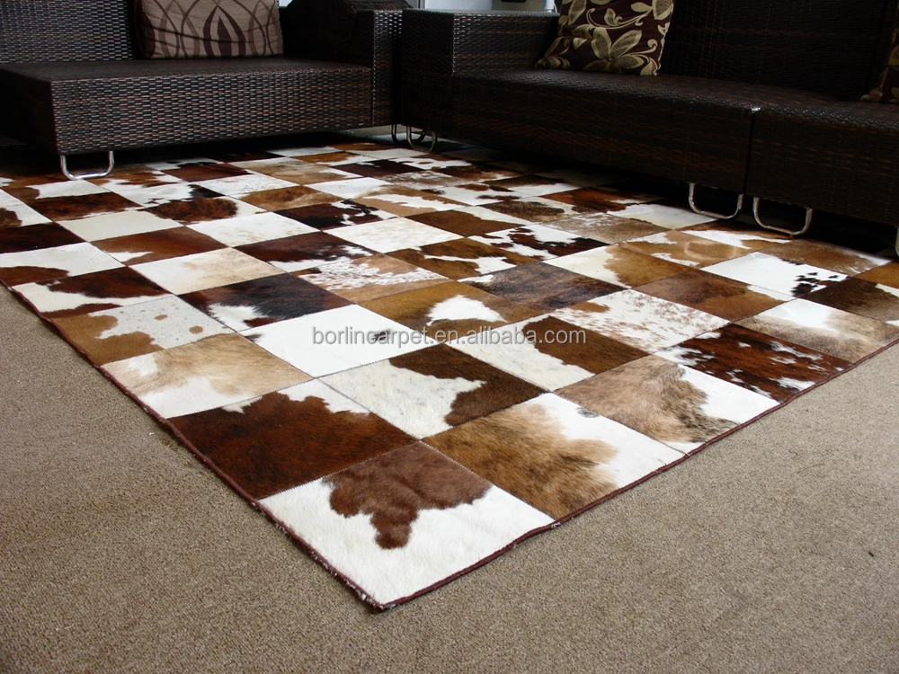 Tibetan Wholesale Cow Hide Large Rugs For Living Room