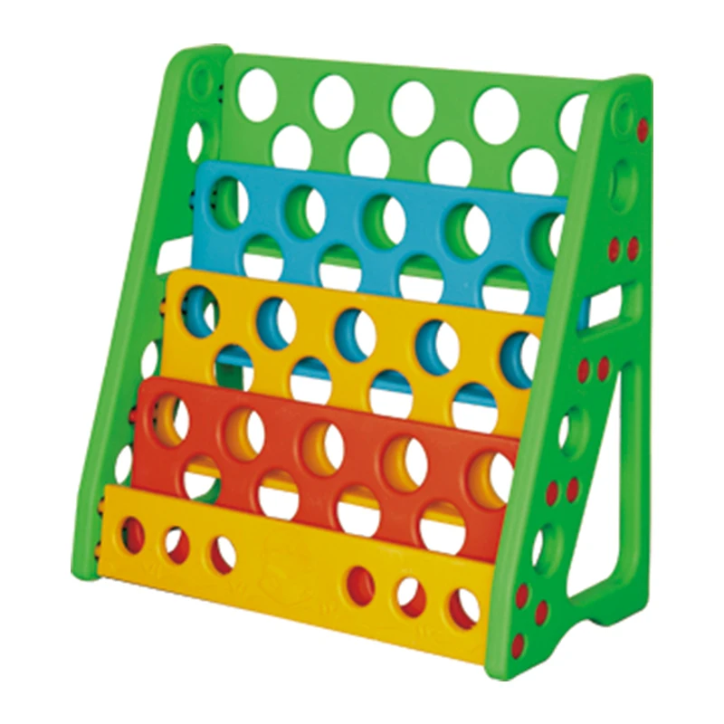 Hdpe Plastic Lovely Portable Colorful Study Kids Book Shelf