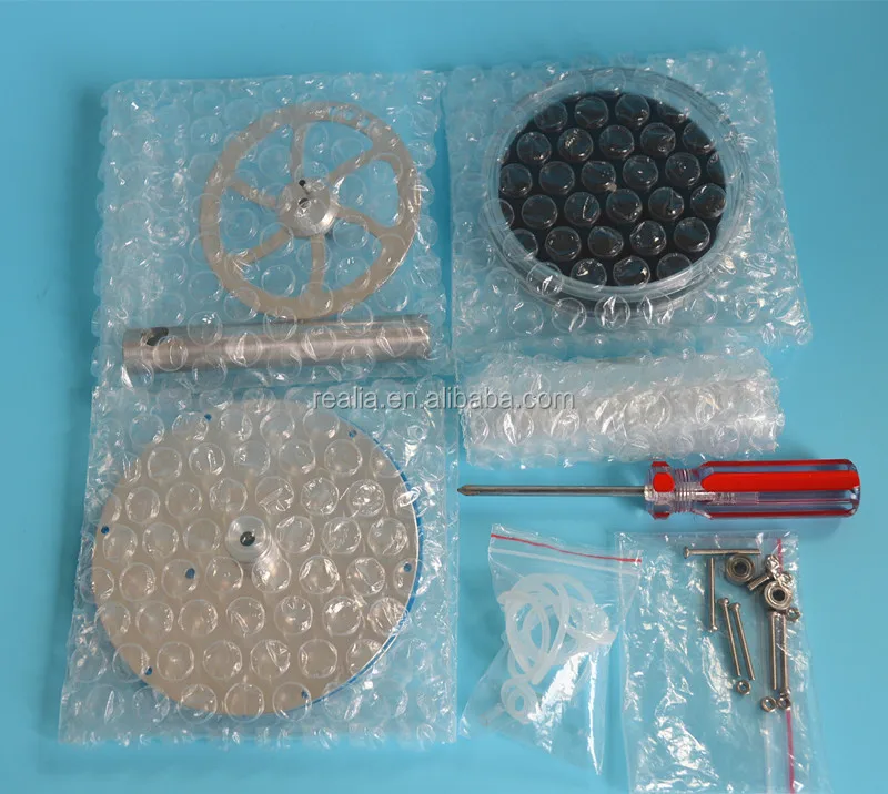 HM-DWC-01P Magnetic type of Low temperature Stirling engine model DIY set Parts and components