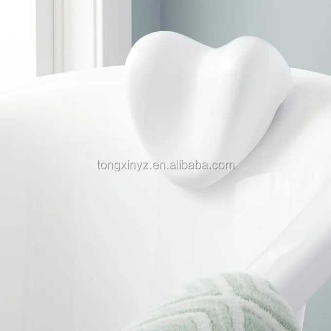sauna shower combination heart shaped bath pillow