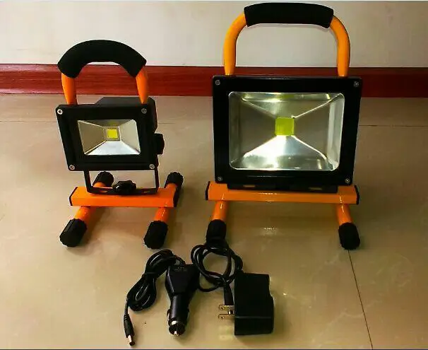 Высокое качество наружного использования 10 Вт перезаряжаемый светодиодный прожектор AC100-240V 2 года гарантии