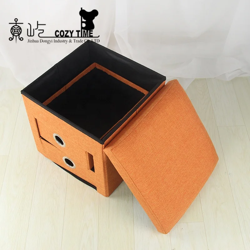 Dongyi Living Room Furniture Collapsible Storage Ottoman Bench With Six Drawers
