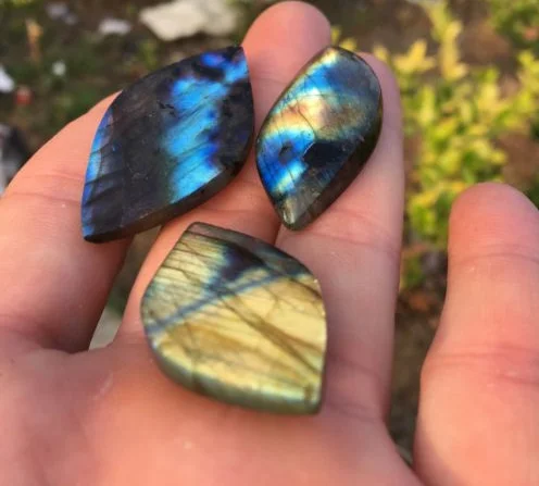 Natural Labradorite Crystal Rough Polished Rock From Madagascar
