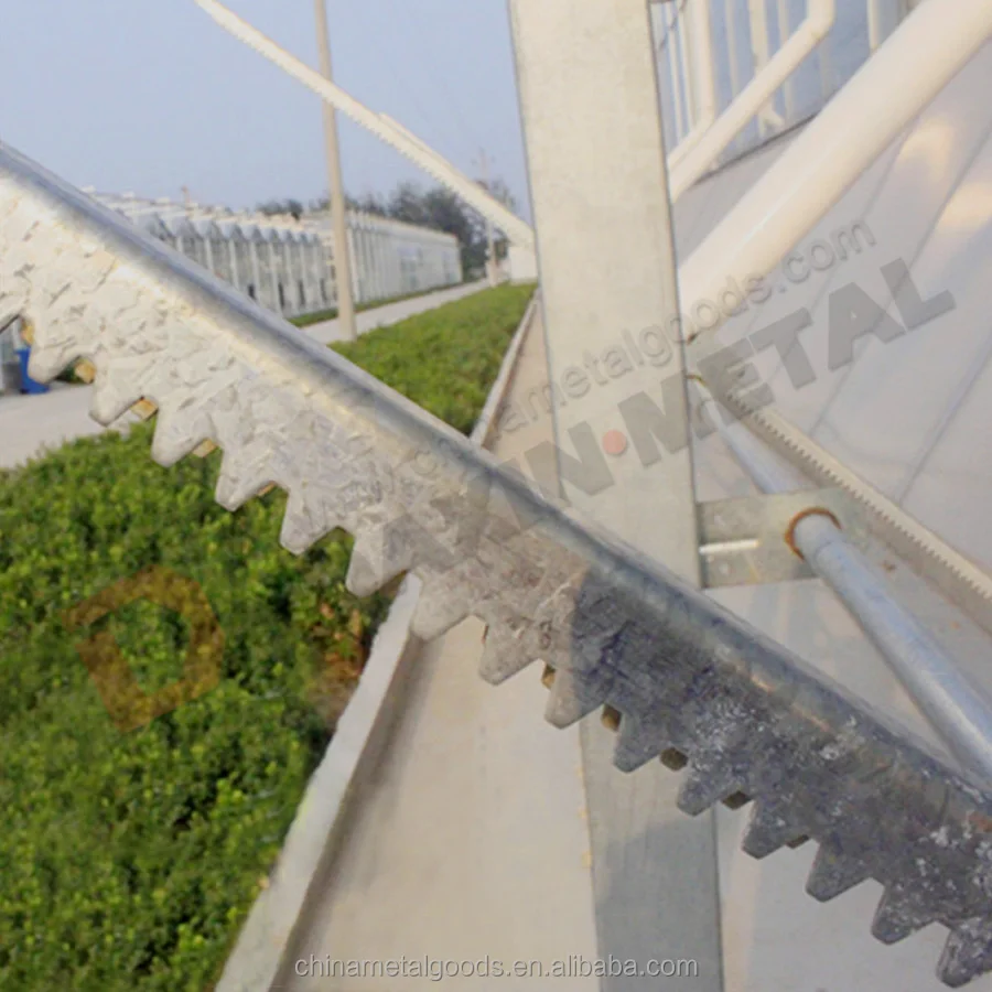 High Quality	agriculture shade net Greenhouse Stainless Steel Rack and Pinion