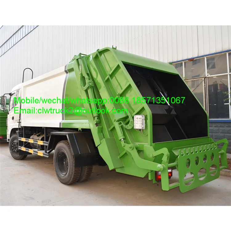 DongFeng 15m3 hydraulic arm garbage compactor truck capacity