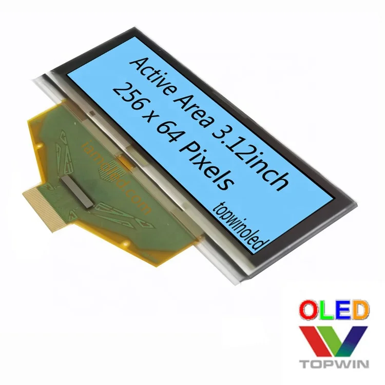 3,12 '3,12 дюйма 3,2 256x64 пикселей 16 серого белого цвета 30 pin oled дисплей UG-5664ASWEF01 I2C SPI параллельный интерфейс