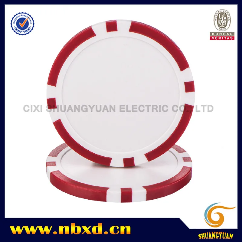 11.5g ABS 8-Stripe Blank Poker Chip For Custom Printing Golf Ball Markers Custom Logo Golf Poker Chips