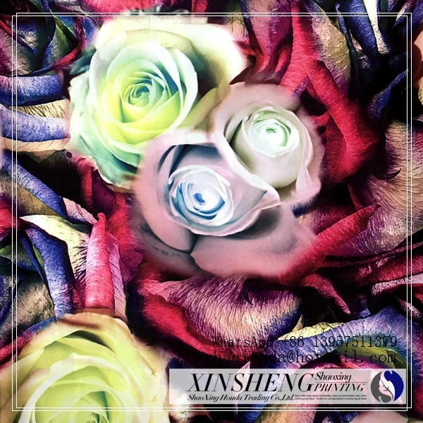 heat flower transfer printing paper with flower design paper