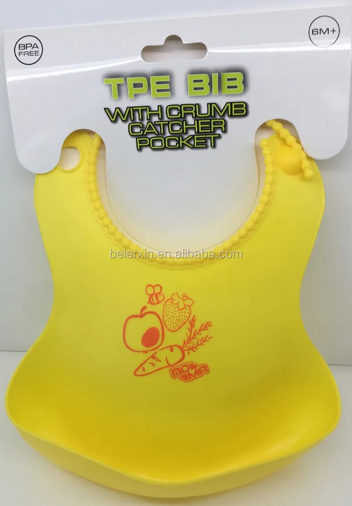 Manufacturer Best Selling New Baby Products Silicone/TPE Baby Bibs