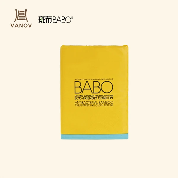 
3ply 100% Bamboo Unbleached Pocket Tissue Paper 
