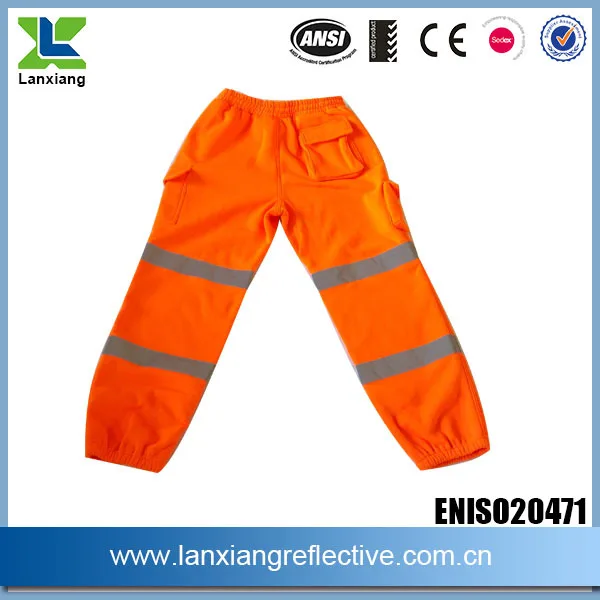 high quality visibility reflective jogger safety pants warn hi viz yellow