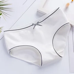 Женские Треугольные брюки из чистого хлопка, новинка 2019, милое дамское нижнее белье карамельных цветов из чистого хлопка с высокой талией