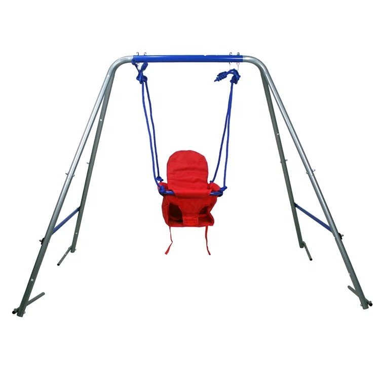Детские металлические качели с защитным сиденьем для дома и улицы