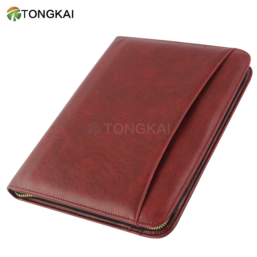 VIP Gift Function leather zip folio covers portfolio leather case for 7 tablet/pad