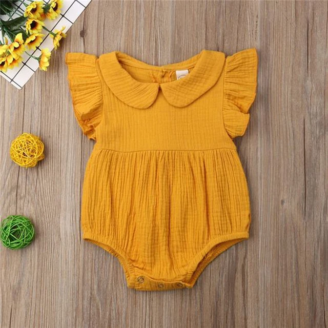 
linen clothes lovely girl kids linen romper adorable baby romper 