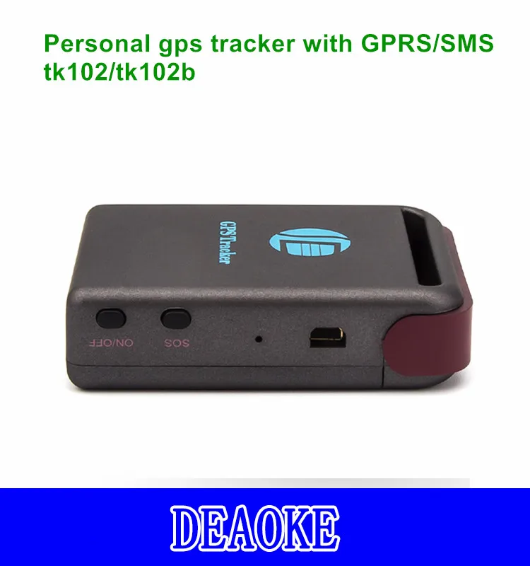 portable mini gps tracker tk102 tracking device with sos/geo-fence TK102B kids/adult tracker