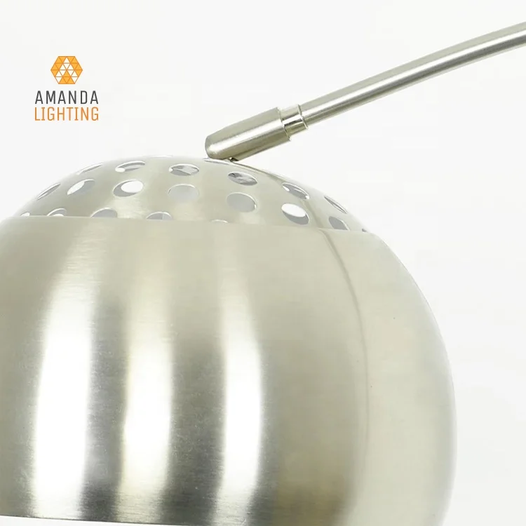 Modern Fishing Metal Standing Arc Floor Lamp For Living Room