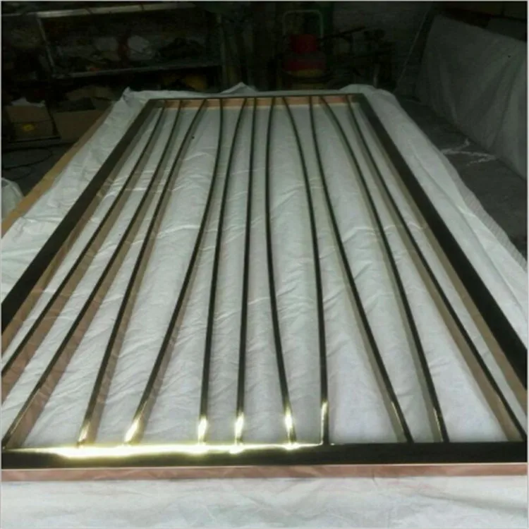 
Foshan factory custom design and size stainless steel vertical grill for interior decoration 