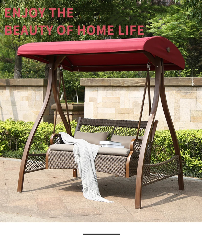 outdoor furniture High quality garden patio swing patio wrought iron patio swing