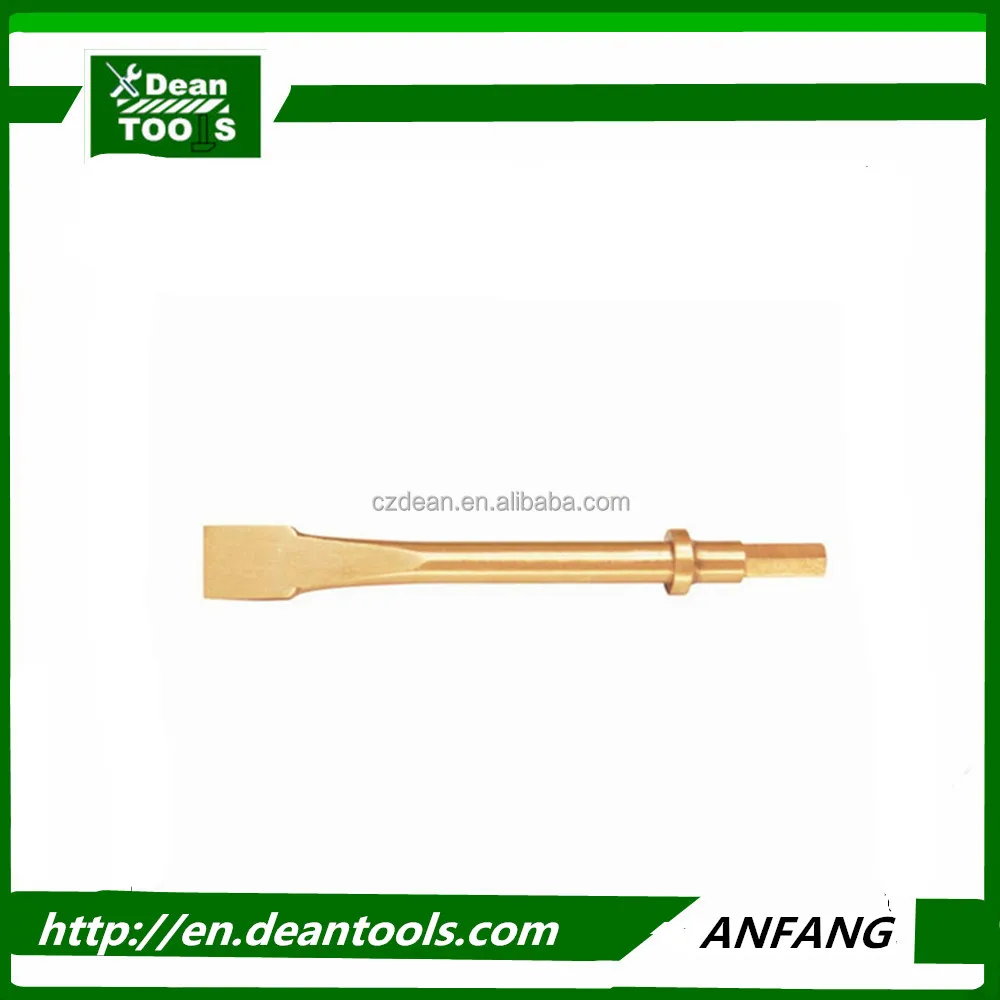 
Spark Proof Non-Sparking Al-Cu Alloy Brass 19x250mm Flat Pneumatic Chisel 