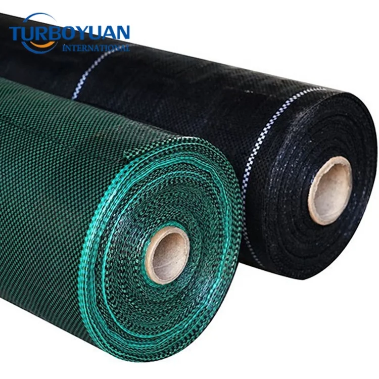 Agrotextil ground cover mesh / garden landscape fabric / green Polypropylene weed control mat to stop grass growing