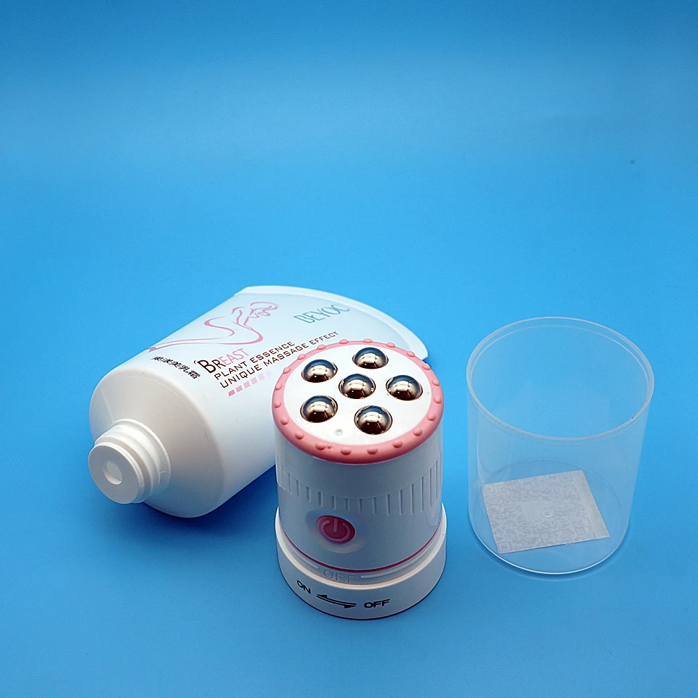 New product plastic cosmetic vibrating massage roller ball tube